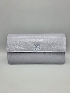 🩶CHANEL Authentic Grey Authentic Camilla Wallet/Clutch🩶